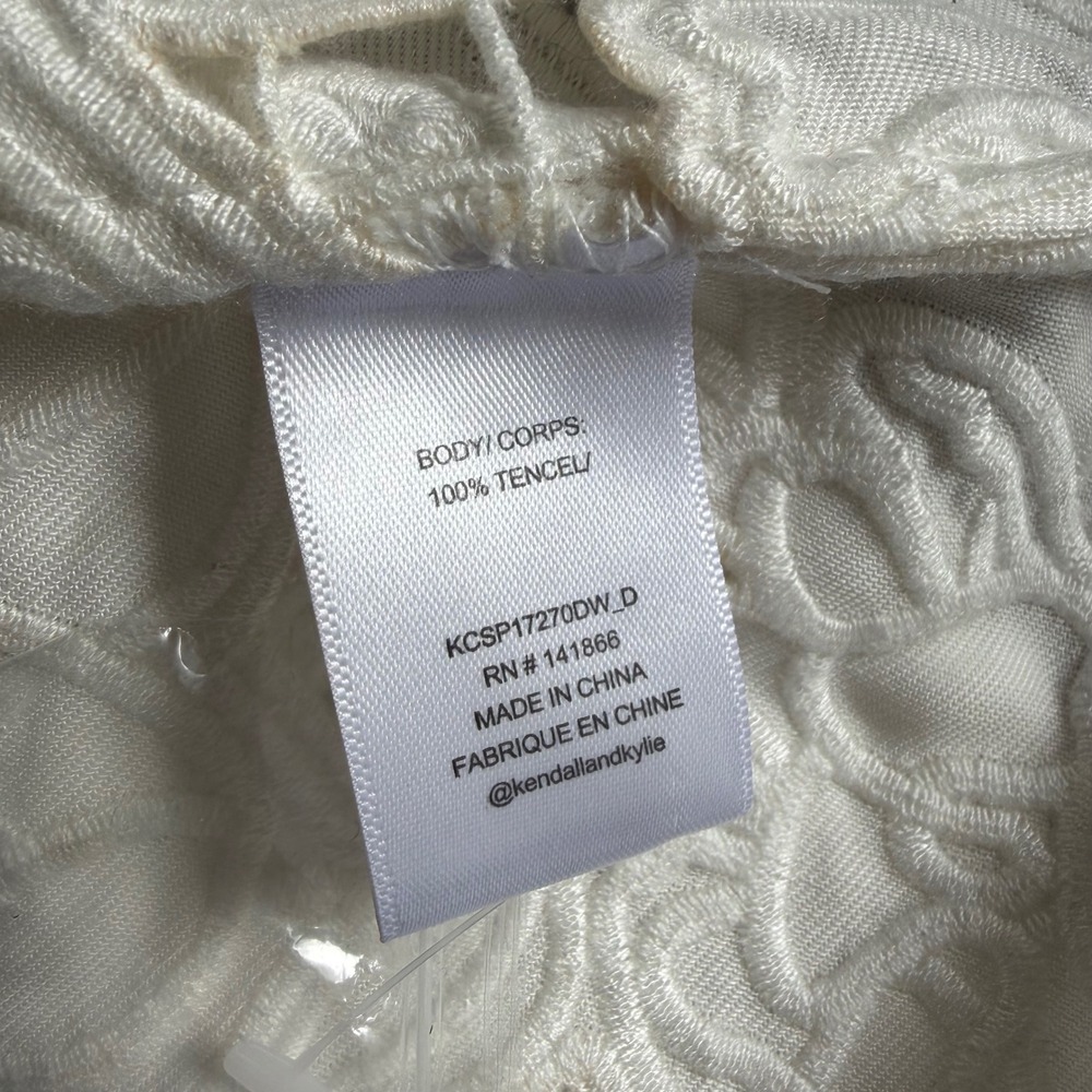 Kendall & Kylie NWT White Off Shoulder Lace Trim Mini Dress Size XS Boho Cottage - Picture 8 of 12